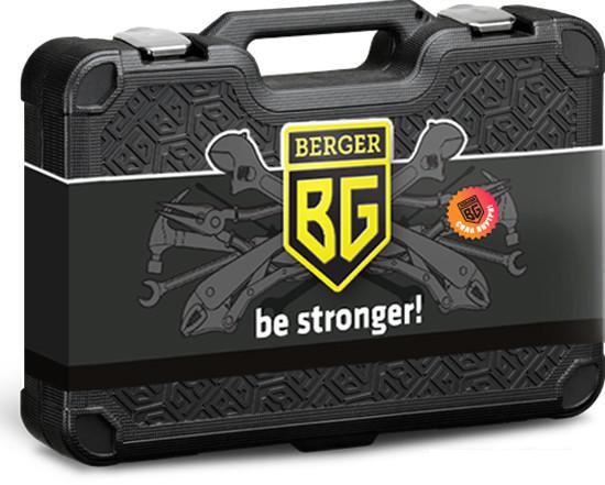 Набор трещотка с головками Berger BG021-34 (21 предмет)