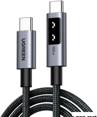 Кабели, адаптеры, разветвители Ugreen L509 35501 USB Type-C - USB Type-C (1 м, серый)