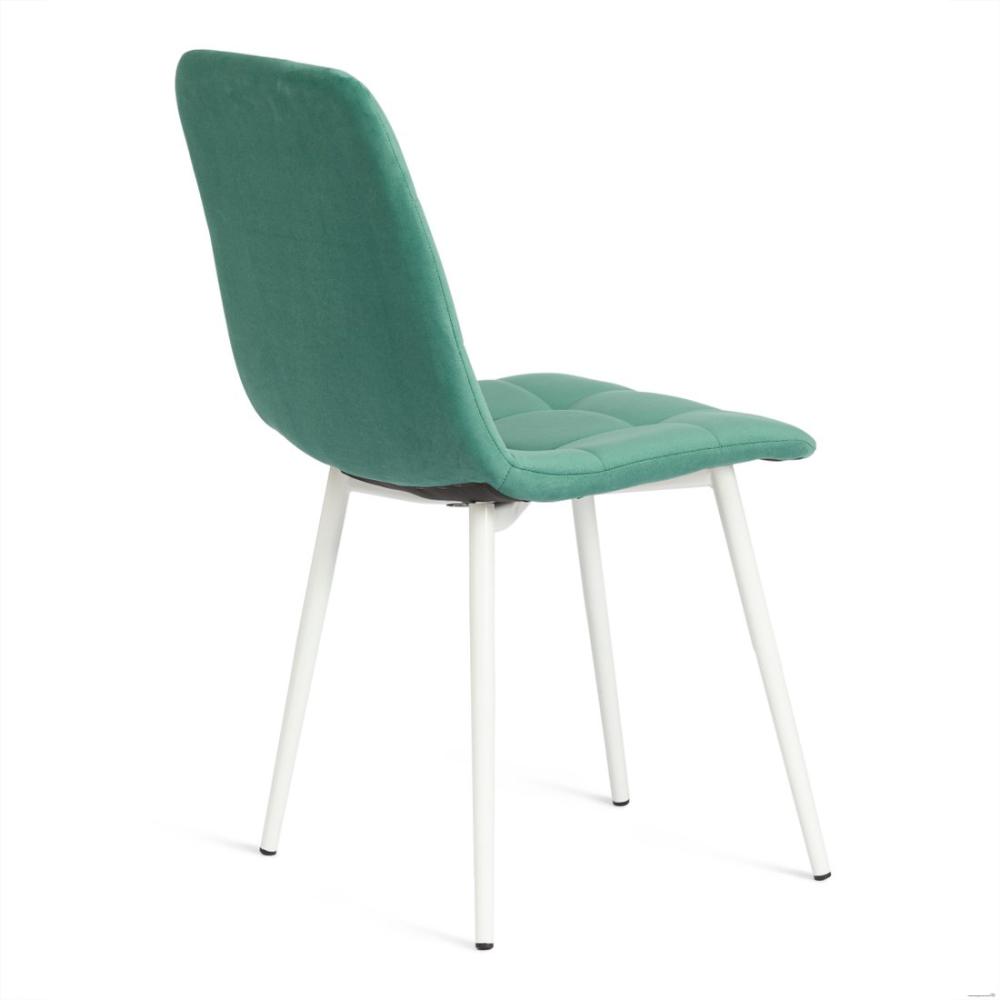 Стул TetChair Chilly Max (велюр/металл, бирюзово-зеленый/белый)