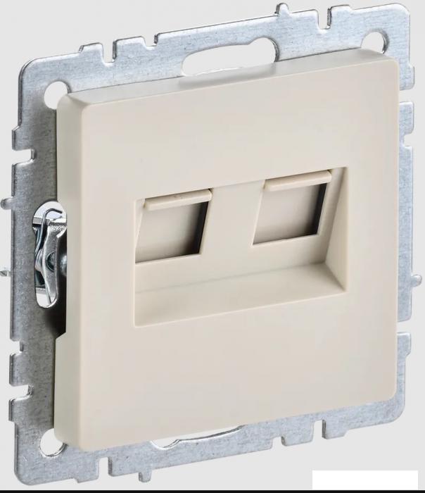 Розетка компьютерная IEK Brite РК10-2-БрКр