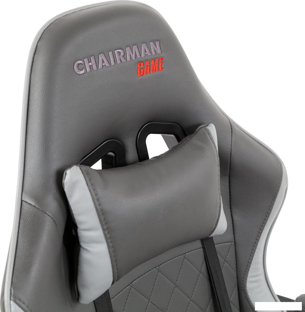 Игровое (геймерское) кресло CHAIRMAN CH28 (экокожа, черный/серый)