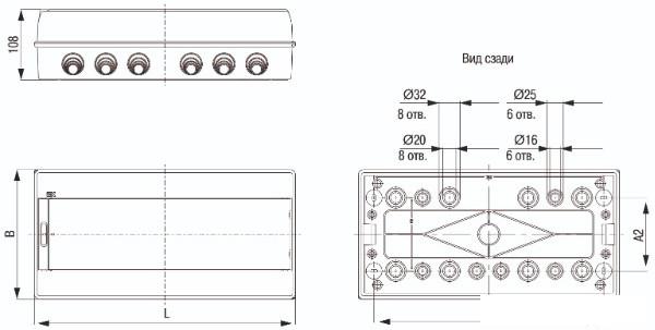 Бокс пластиковый IEK MKP72-N3-18-55