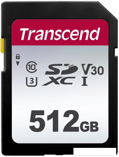 Карты памяти Transcend SDXC 300S 512GB