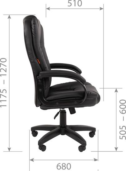Офисное кресло CHAIRMAN 600LT (черный)