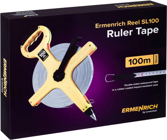 Рулетка Ermenrich Reel SL100 геодезическая 81885