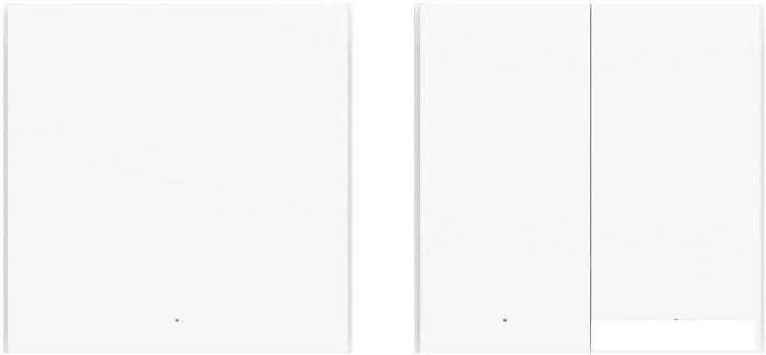 Выключатель Aqara Smart Wall Switch H1 двухклавишный без нейтрали (белый)