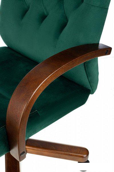 Офисное кресло Бюрократ T-9928WALNUT Fabric (зеленый Italia Green/дерево)