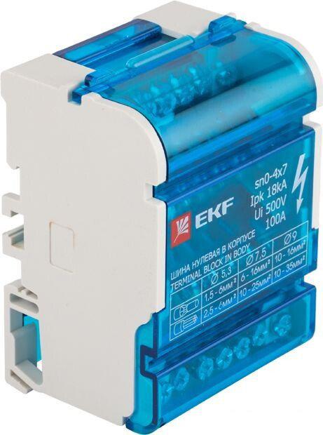 Нулевая шина EKF sn0-4x7