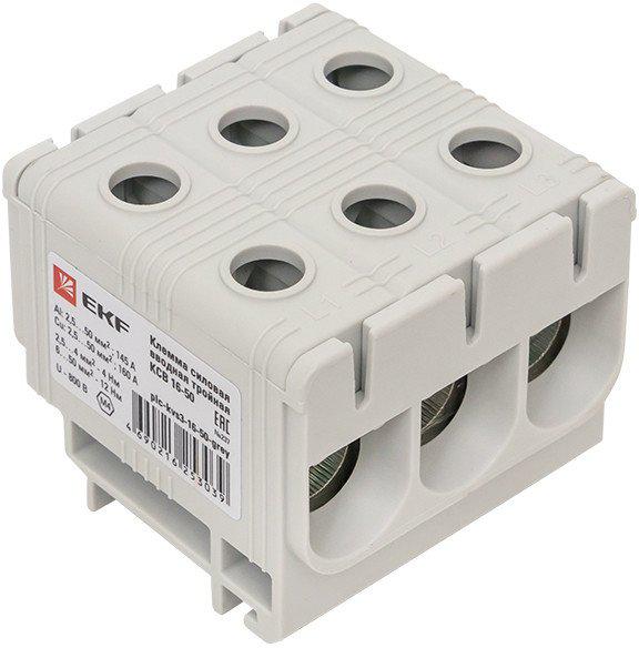 Клемма EKF PROxima PLC-KVS3-16-50-Grey