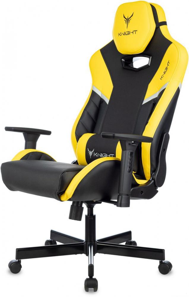Игровое (геймерское) кресло Knight Thunder 5X (черный/желтый)
