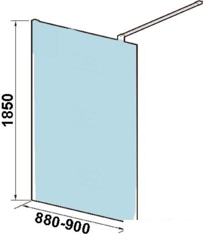 Душевая стенка WeltWasser WW400 90G-1