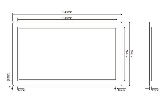 Roxen Зеркало Irida Long 510185-120 120х70