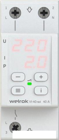 Реле напряжения Welrok VI-40 red (красный)