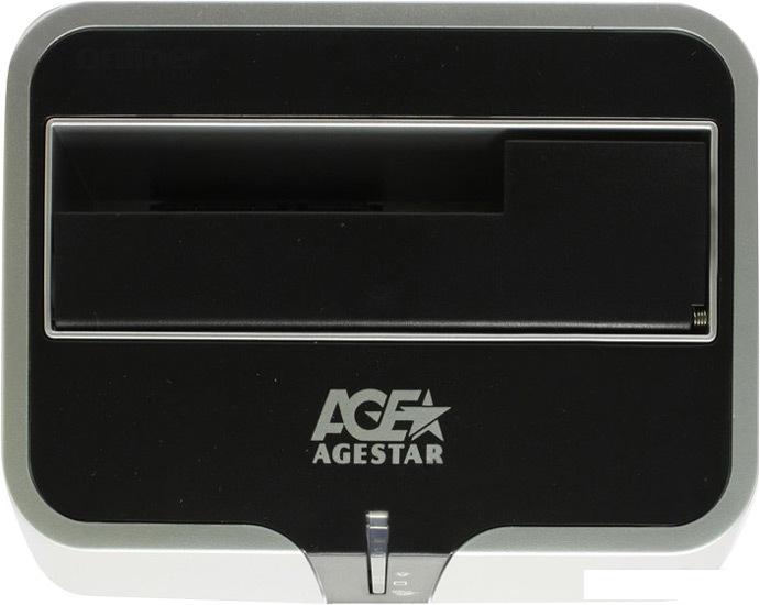 Бокс для накопителей 2.5" и 3.5" AgeStar 3UBT2 Silver