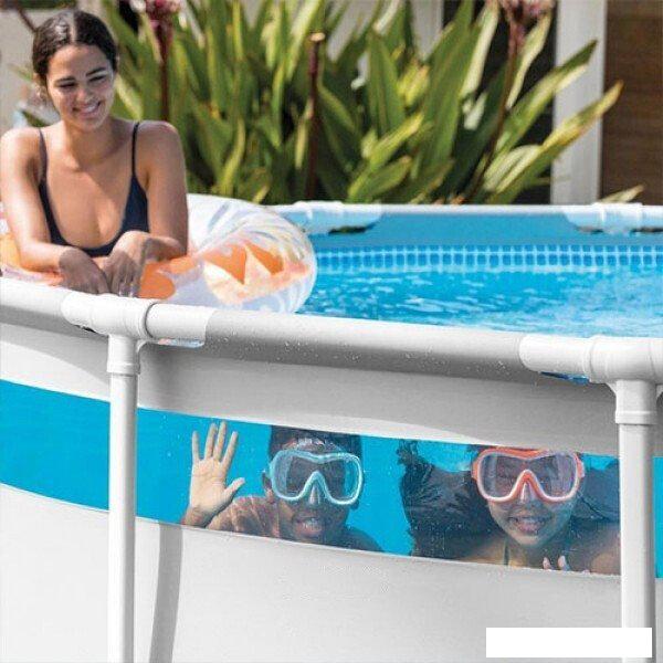 Каркасный бассейн Intex Prism Frame Clearview 26730 (488х122)