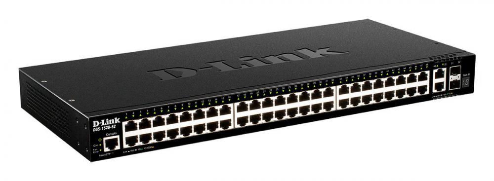 Управляемый коммутатор 3-го уровня D-Link DGS-1520-52/A1A