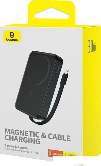 Внешний аккумулятор Baseus Magnetic Fast Charge Power Bank Type-C Edition 30W 10000mAh (черный)