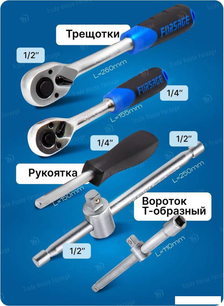 Универсальный набор инструментов FORSAGE F-41082-5EURO(51311)