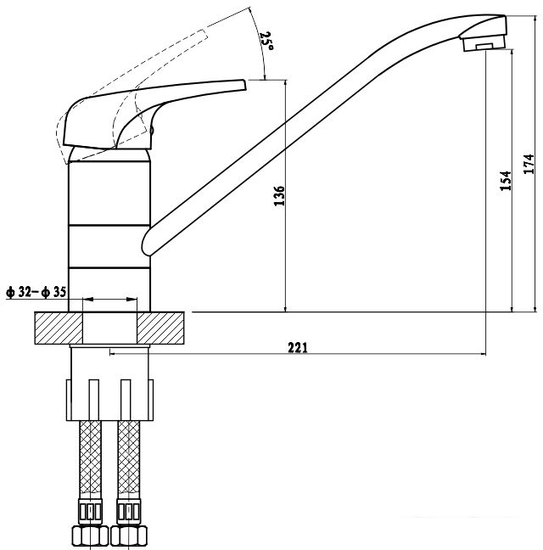 Смеситель Gross Aqua Optima 3509511C-G0146