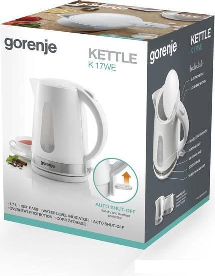 Электрочайники и термопоты Gorenje K17WE