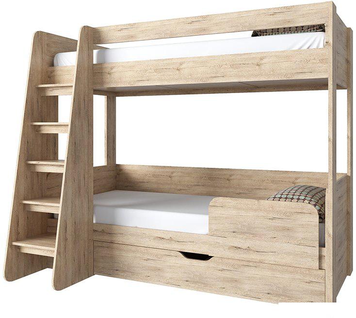 Двухъярусная кровать Anrex Oskar 90x200 711208 (дуб санремо)