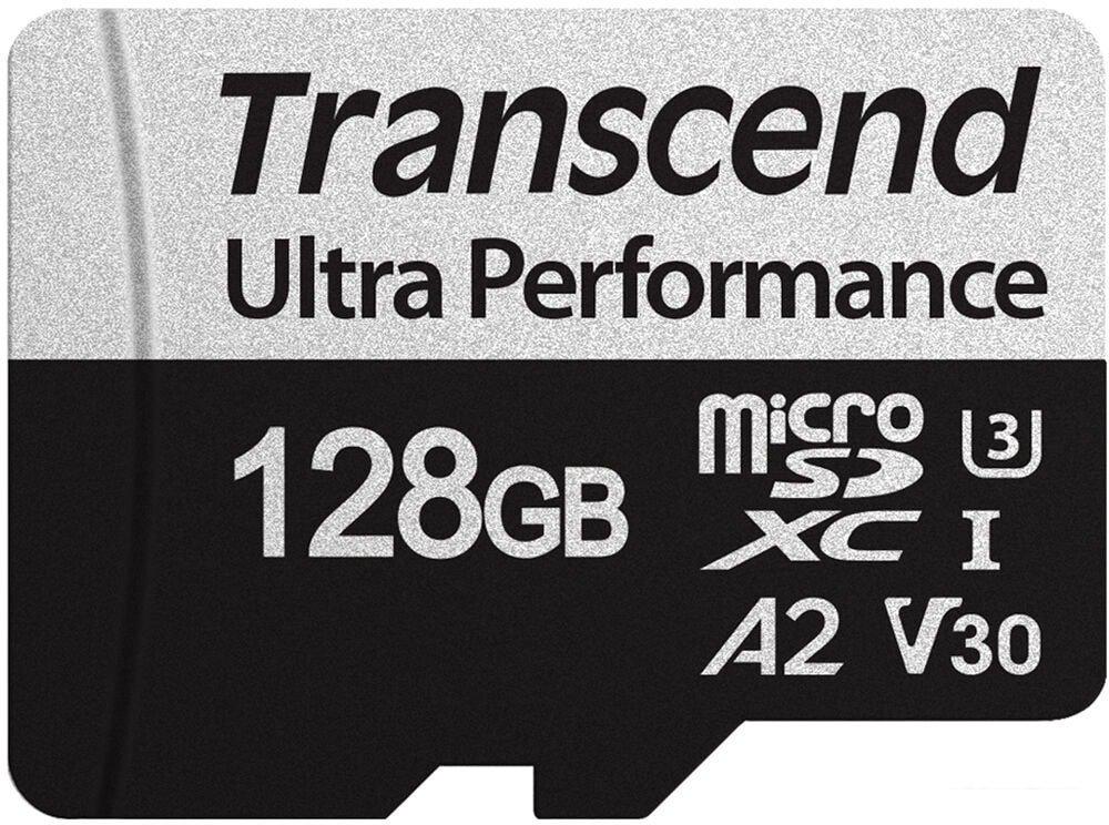 Карты памяти Transcend microSDXC 340S 128GB (с адаптером)