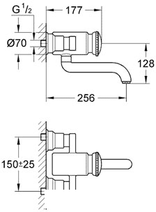 Смеситель Grohe Contromix Public 36113000