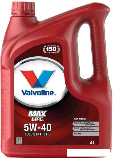 Моторное масло Valvoline MaxLife Synthetic 5W-40 4л