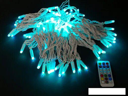 Светодиодная гирлянда ULED Стринг-лайт ULED-SL-100-220V-(W-ESR-RGB)