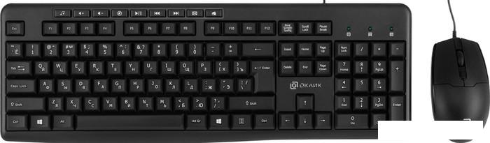 Офисный набор Оклик S650 (черный)