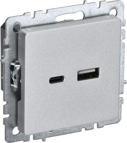 Розетка USB IEK Brite BR-U22-018-K47