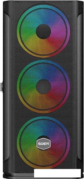 Корпус Soeyi AX1-B10 Tempered Glass