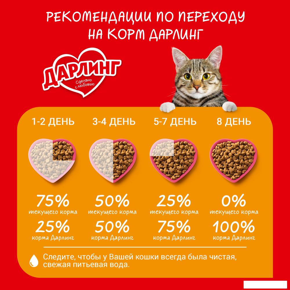 Сухой корм для кошек Дарлинг с мясом и овощами 15 кг