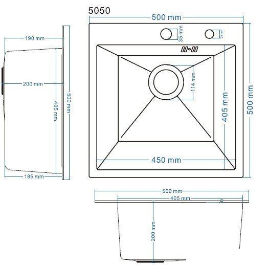 Кухонная мойка Schtoff Best Decor Silver 5050