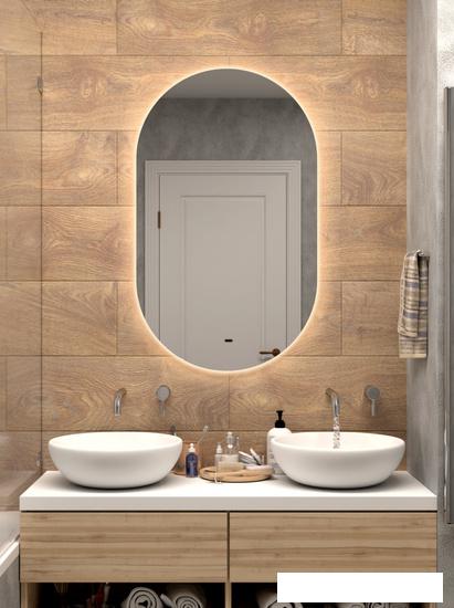 Континент Зеркало Fleur Led 60x100 (бесконтактный сенсор, нейтральная подсветка)