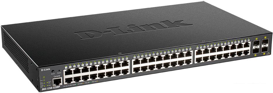 Управляемый коммутатор 2-го уровня D-Link DGS-1250-52XMP/A1A