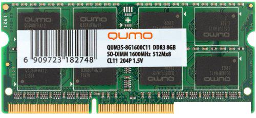 Оперативная память QUMO QUM3S-8G1600C11