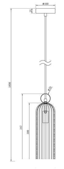 Подвесная люстра Maytoni Antic MOD302PL-01CG