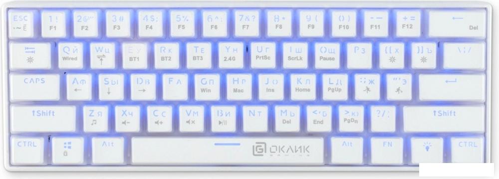 Клавиатуры Оклик K763W (белый)