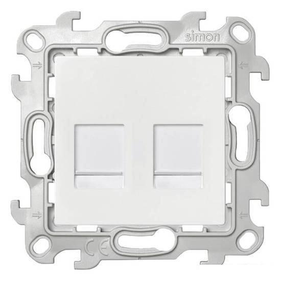 Розетка компьютерная Simon 2450593-030 (белый)