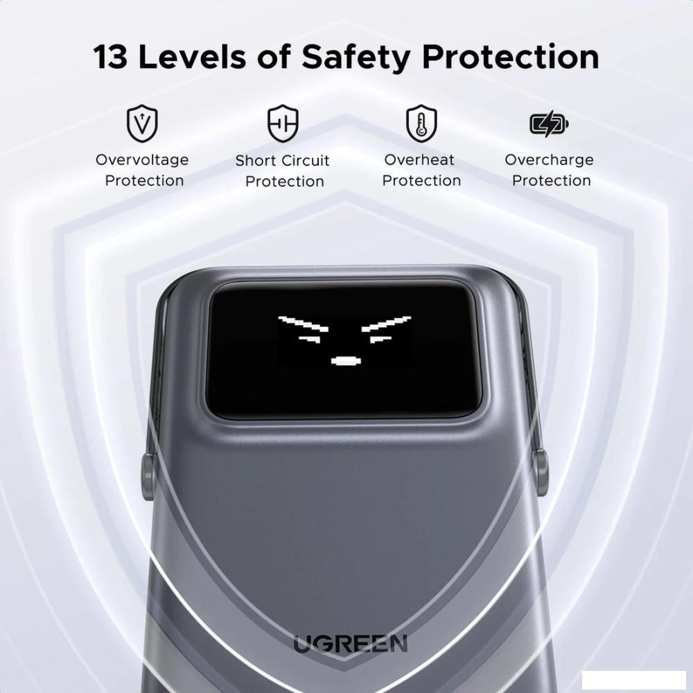Внешний аккумулятор Ugreen PB572 10000mAh (серый)