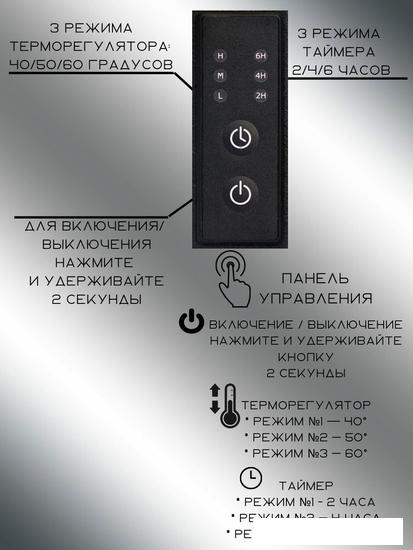 Полотенцесушитель Granula Квадро Снейк 43x50 (терморегулятор, черный матовый)