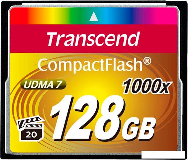Карты памяти Transcend 1000x CompactFlash Ultimate 128GB (TS128GCF1000)
