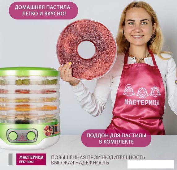 Сушилки для овощей и фруктов Мастерица EFD-3061 (зеленый перламутр)