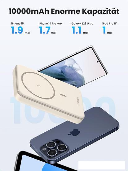Внешний аккумулятор Ugreen PB561 10000mAh (бежевый)