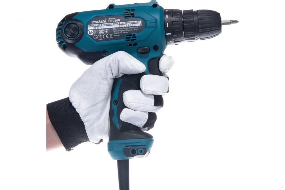 Дрель-шуруповерт Makita DF0300X3 (набор оснастки)