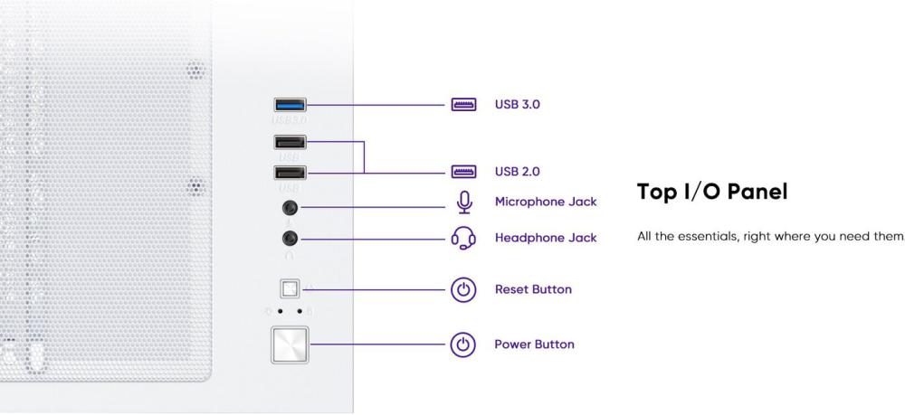 Корпус 1stPlayer BV5 (белый)