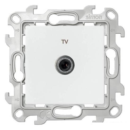 Розетка телевизионная Simon 2450477-030 (белый)