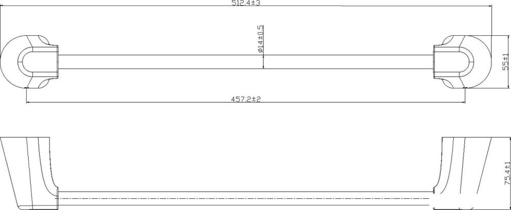 Держатель для полотенца Lauter 21TS3503 (Chrome)