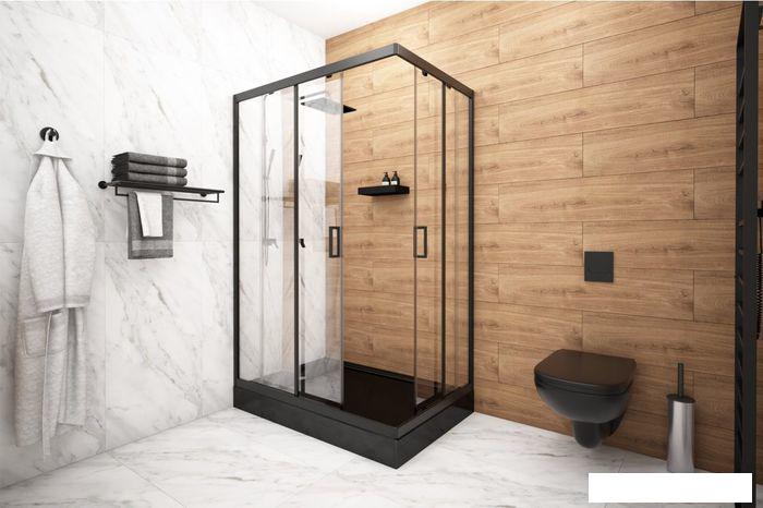 Душевой уголок Метакам Universal Pro Black 120x80 KKS_014548 (прозрачное стекло)